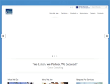 Tablet Screenshot of coeus-consulting.com